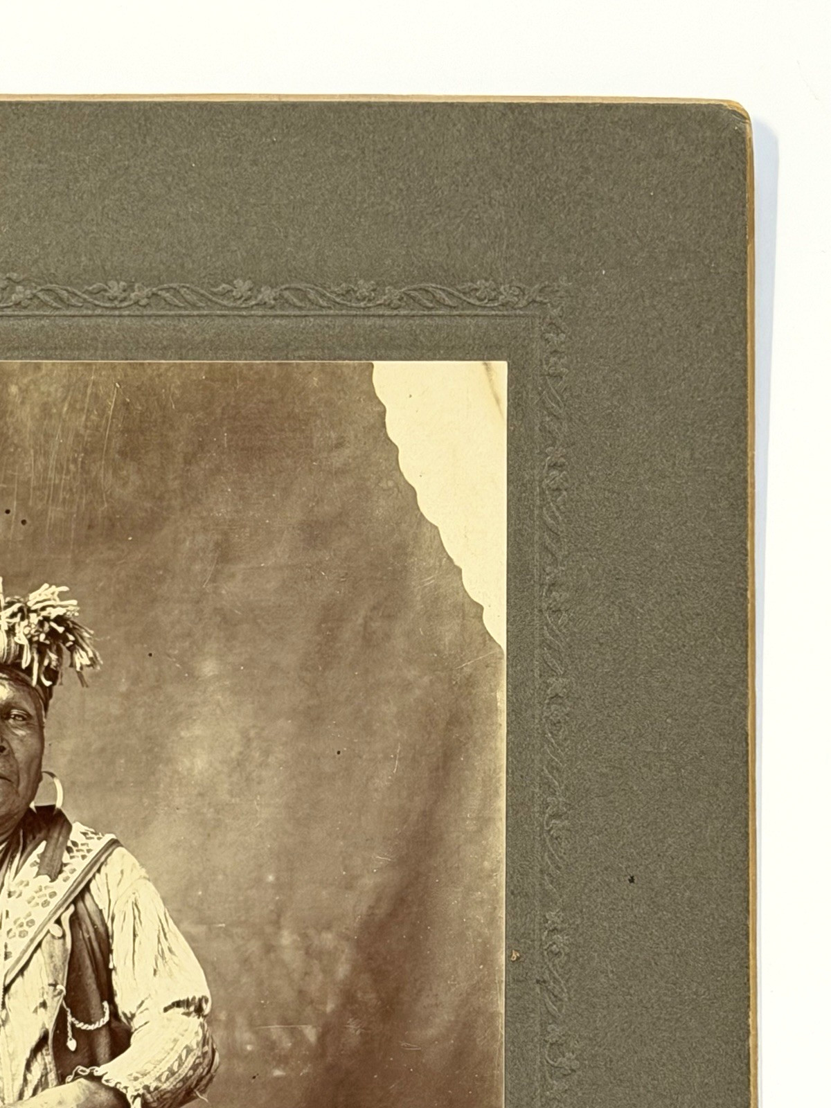 Vintage Native American Indian Portrait "Potawatomi Medicine Man Named Conapaka"