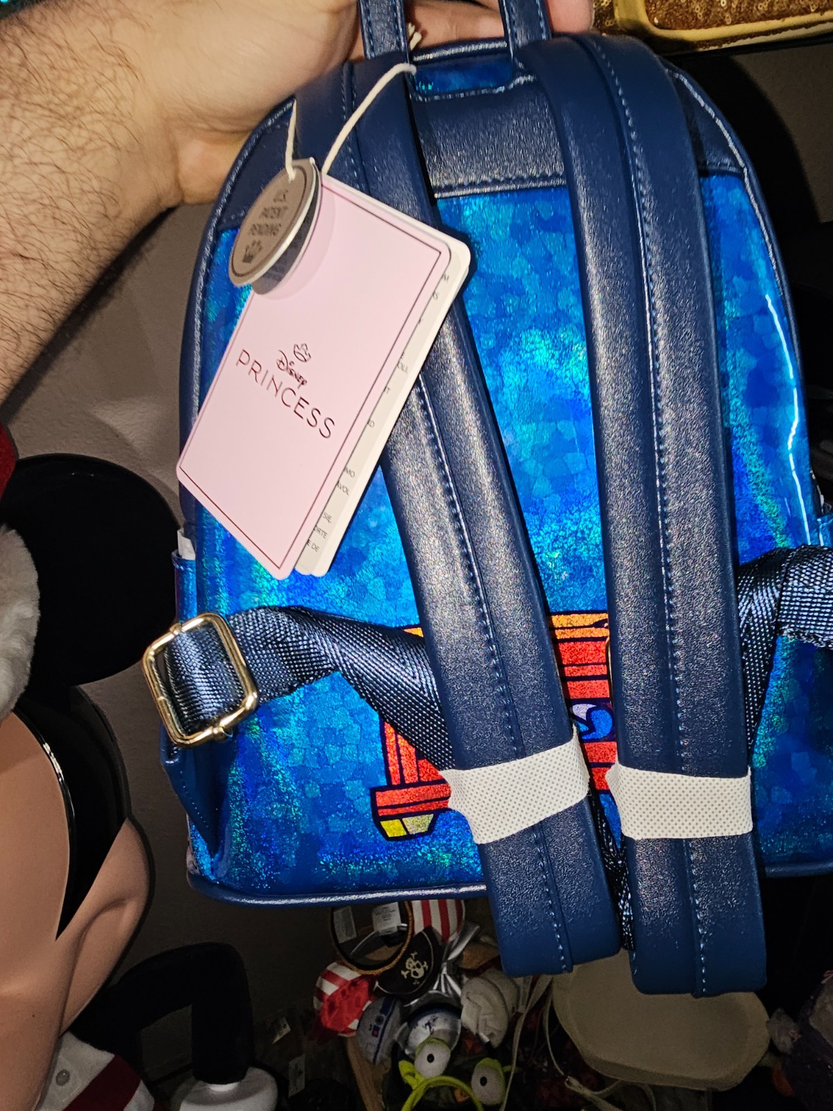 NWT Disney's Snow White Stained Glass Loungefly Mini-backpack & Ears