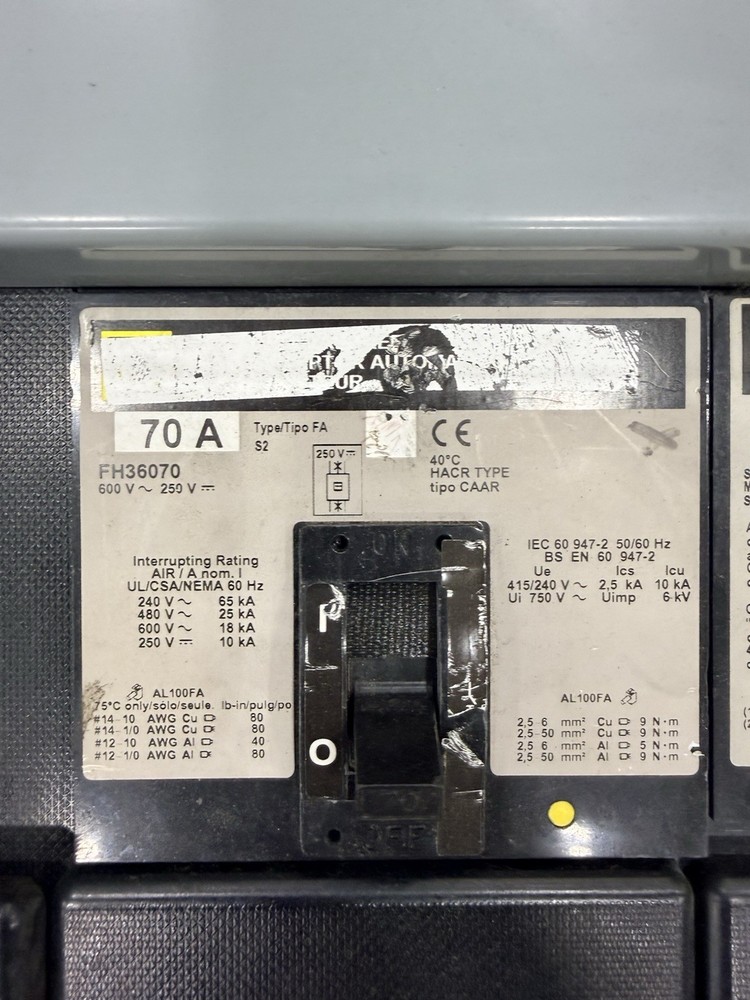 Square D I-Line Panelboard 400A 480V 3PH w/ Main Breaker + Multiple Breakers