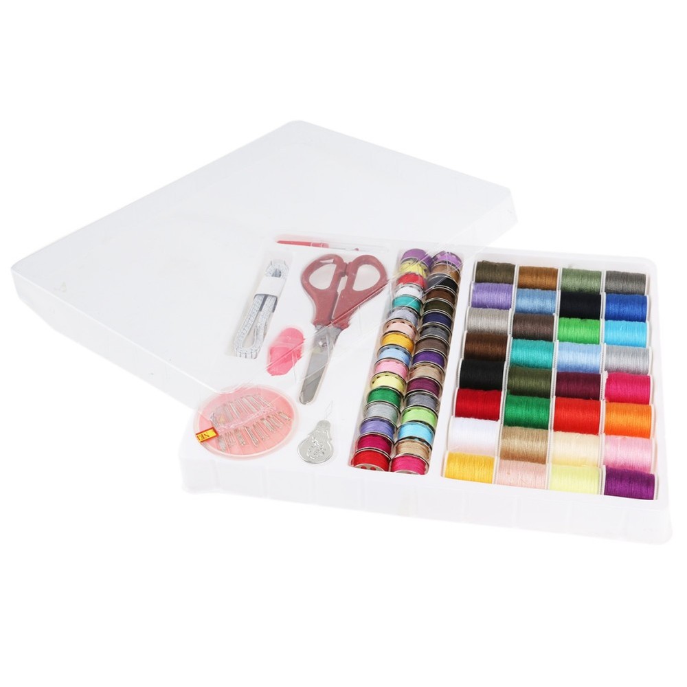 100 -in-1 Beginner Sewing Tools Kit Storage Box Machine Accessory Basic