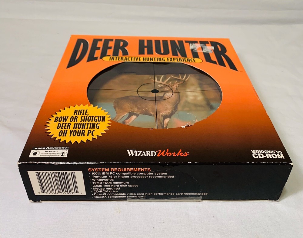 Deer Hunter Interactive Hunting Experience Big Box PC Windows 95