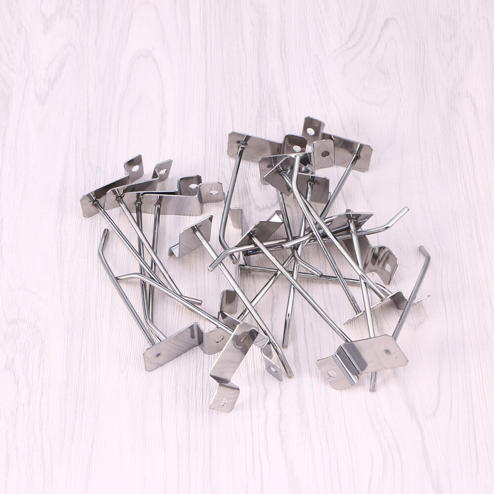 20PCS Slatwall Hooks Store Hook Display Panel Hooks Panel Display Items Products