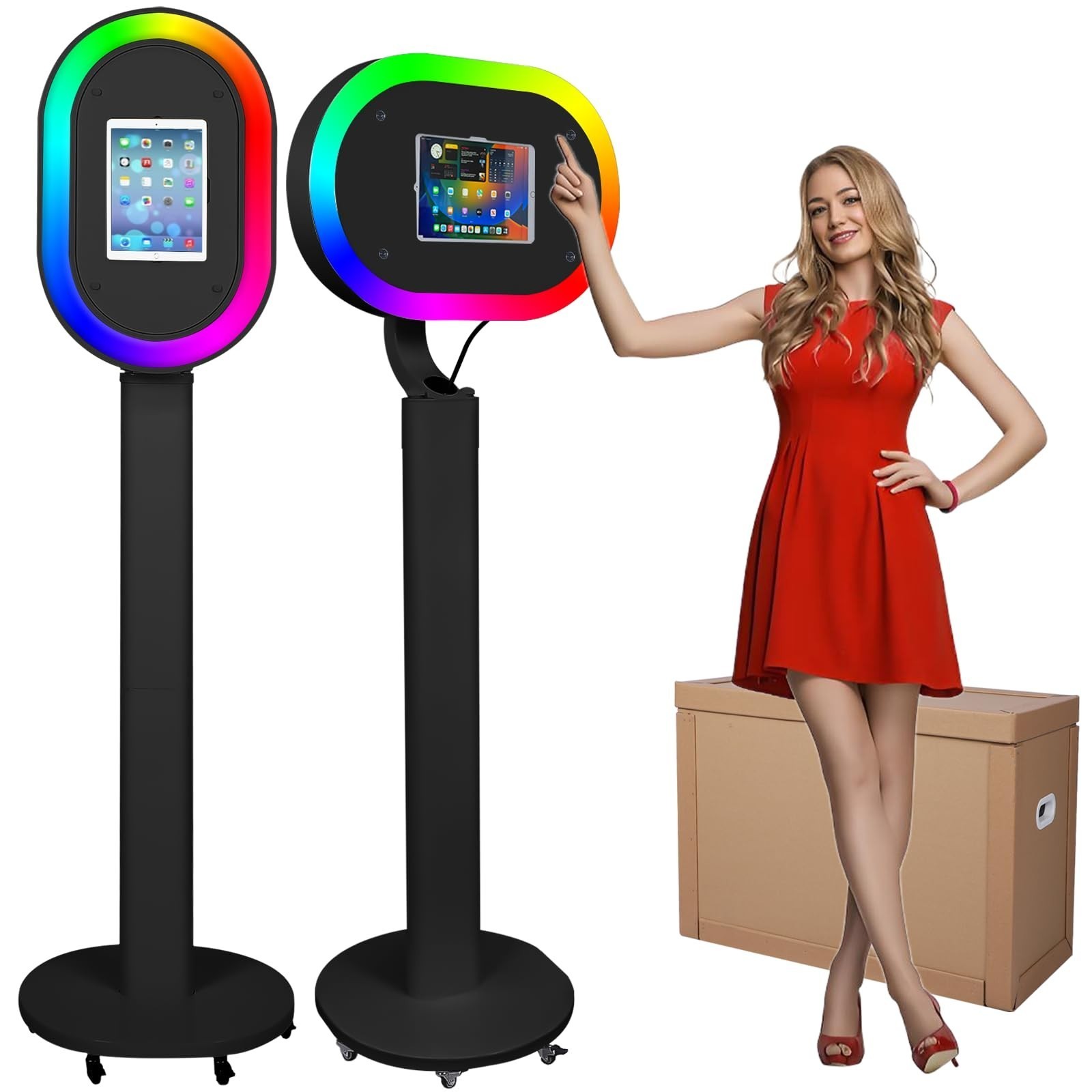 iPad Photo Booth Kiosk Party Selfie Station iPad Photobooth W/Remote Control