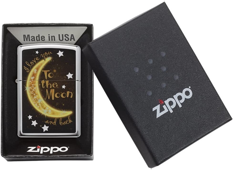 Zippo Golden Moon High Polish Chrome 29059