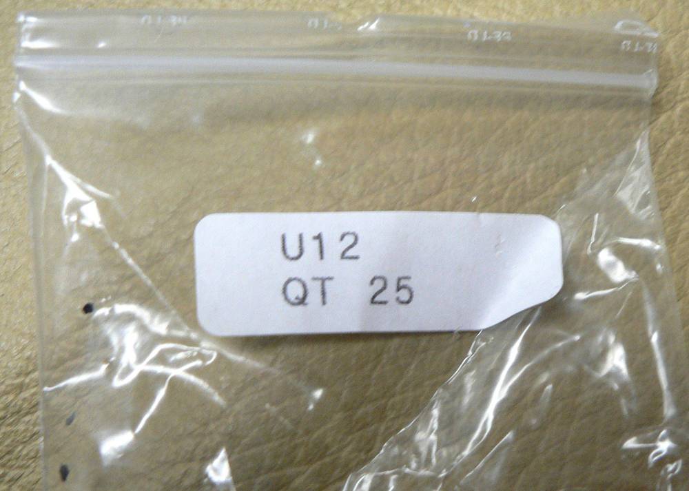 LOCKING RING For Toggle Switch Black U12 Brass Qty.25