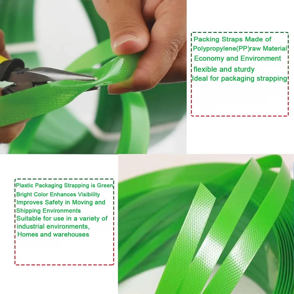 Banding Strapping Kit Plastic Strapping Packaging Strapping Tool Kit Box Pack...