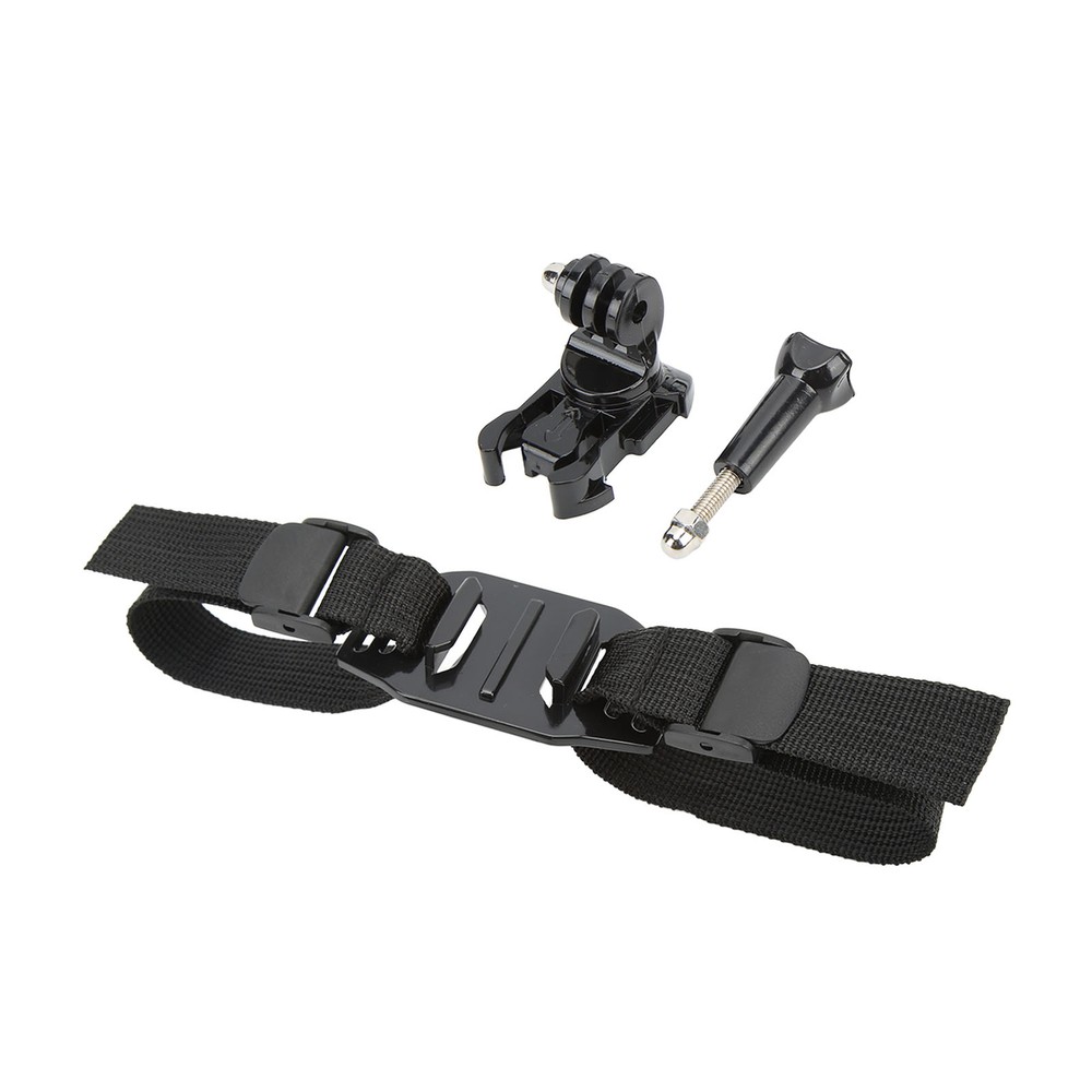 Action Camera Helmet Mount Strap Attachment With Bracket Adapter Base For He HBA