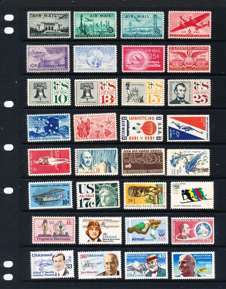 Early Airmail Stamp Collection, All  MNH