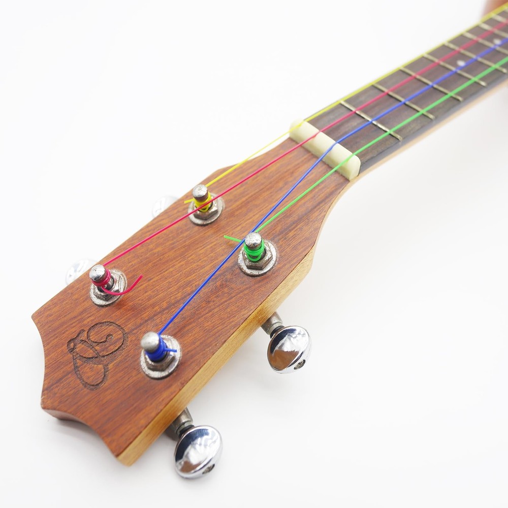 RAUYIVANY Ukulele strings, 4 Packs Colorful Nylon Ukulele strings, Replaceabl