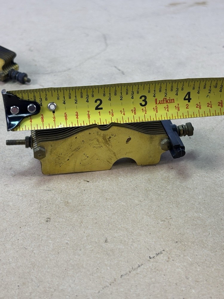 Vintage Pilot Compact Air Variable Capacitor Stator Plates and Plastic Logo Part