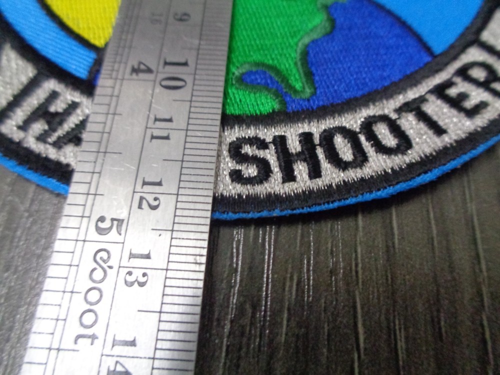 NAVY AGM-88 MISSILE HARM SHOOTER EMBROIDERED JACKET PATCH 5"