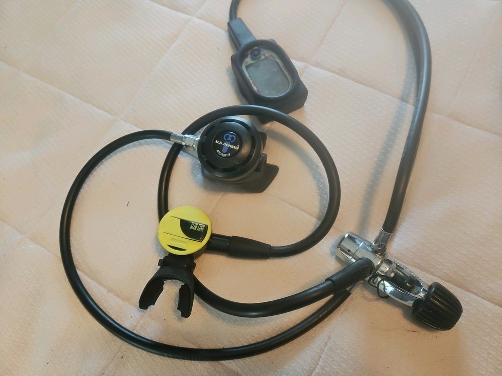 OCEANIC DATA MAX PRO DIVE COMPUTER, U.S. DIVERS AQUARIUS REGULATOR, SLIM LINE...