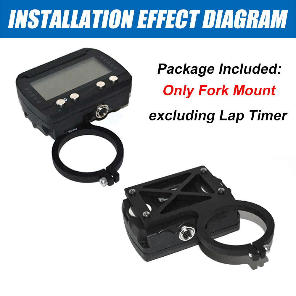 Motorcycle Lap Timer Bracket Fork Mount Kit For AIM Solo 2 & Solo 2 DL 50mm Fork