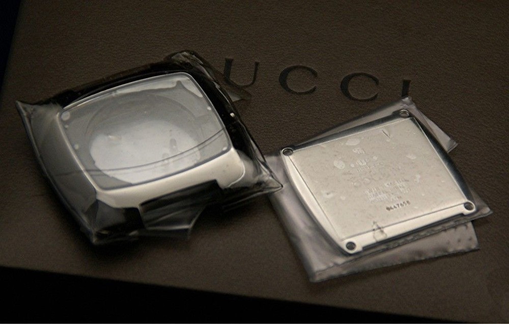 New Gucci Replacement Case, Crystal and Back -  Men's 8500 M -   SS