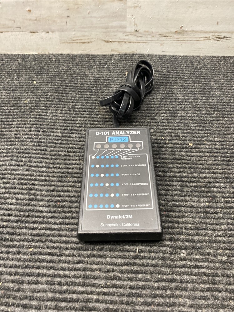 Used D-101 Analyzer RJ31X, Dynatel 3m Analyzer