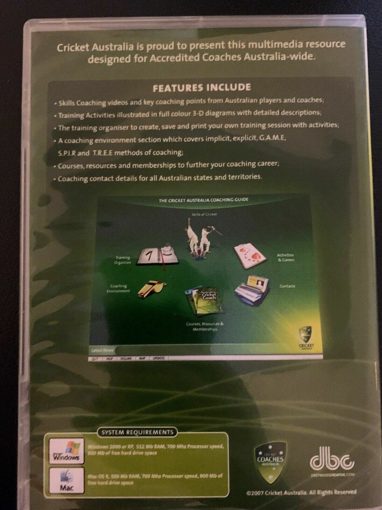 The Cricket Australia: Coaching Guide (PC CD-ROM) 2007