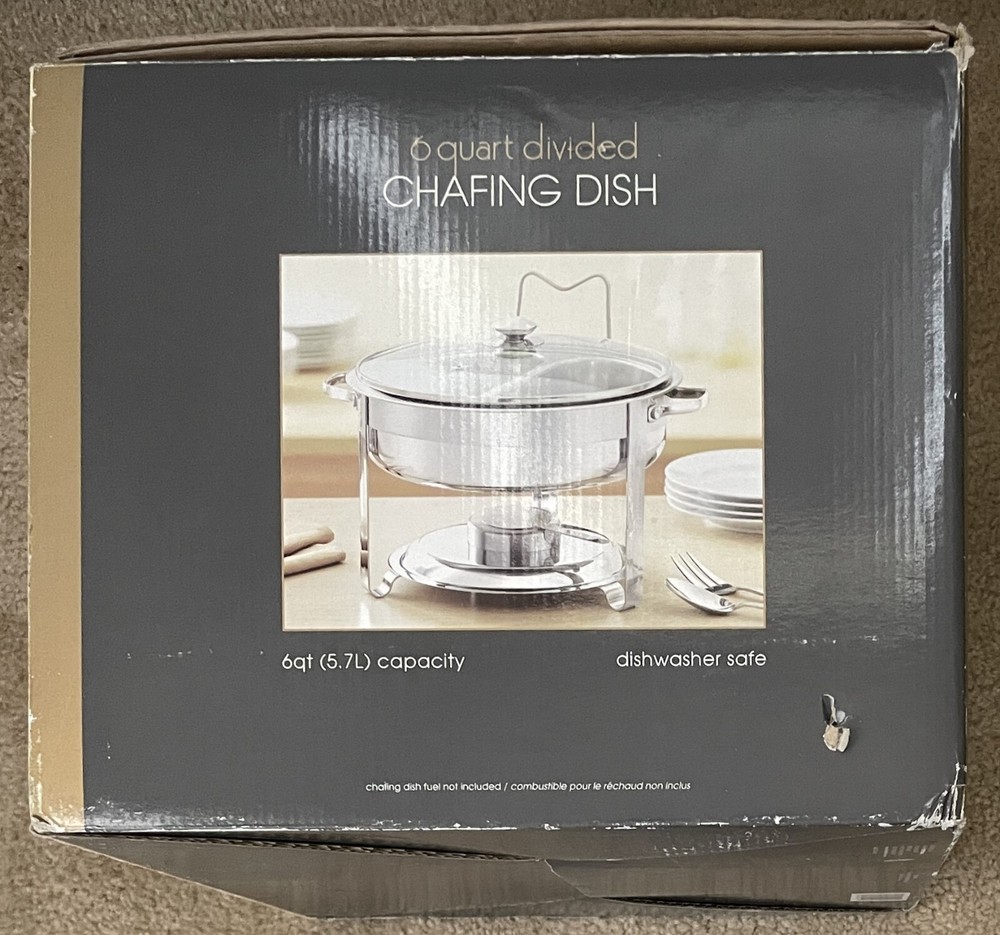 Bed Bath and Beyond 6 Quart Divided Chafing Dish