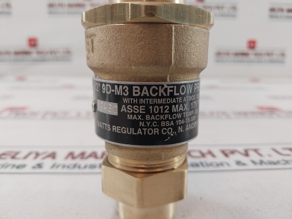 Watts 1/2 Inch 9D-M3 Dual Check Valve Backflow