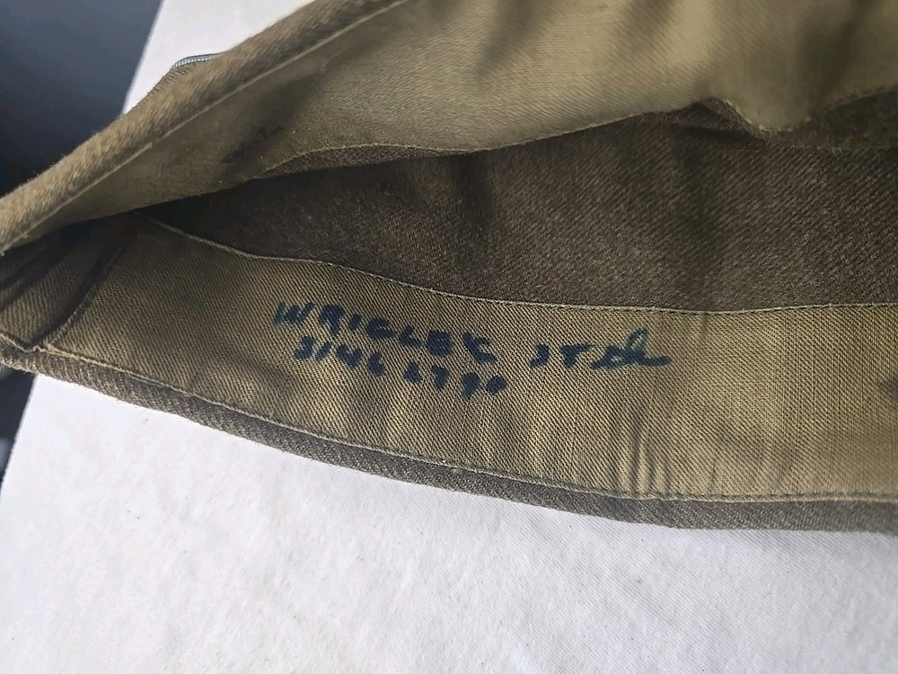 RARE ORIGINAL WWII US ARMY INFANTRY OVERSEAS GARRISON HAT CAP 7 3/8