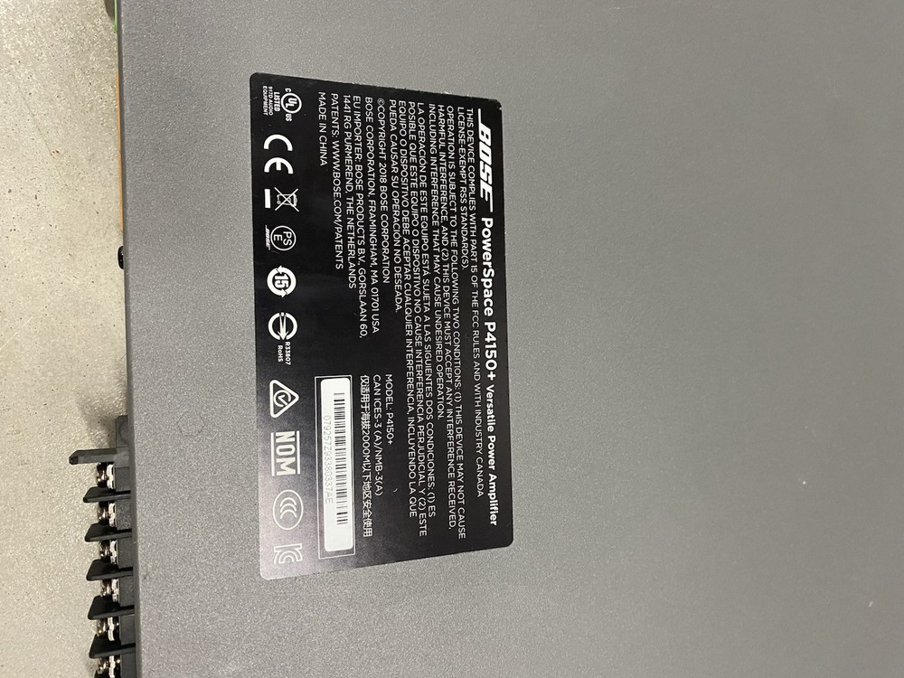 Bose Professional PowerSpace P4150+ Power Amplifier
