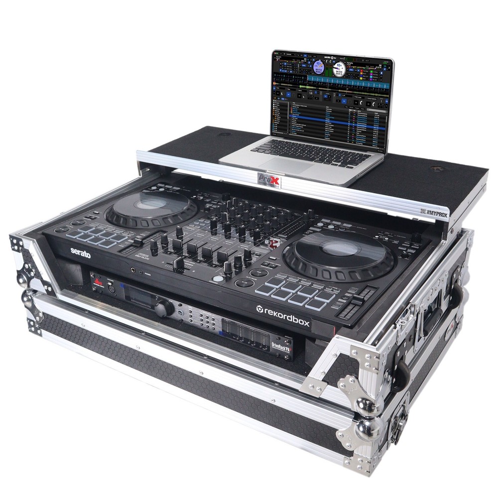 AlphaTheta DDJ-GRV6 DJ controller 4-channel mixer + ProX Flight Style Road Case