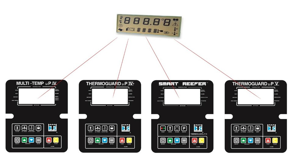 TRP LCD DISPLAY REPLACEMENT FOR THERMO KING Sb3 SSR SR+ SBIII CONTROLLER LCD