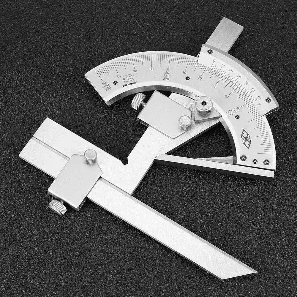 Precision 0-320° Angle Measuring Finder Bevel Protractor Tool Ruler Gauge CS