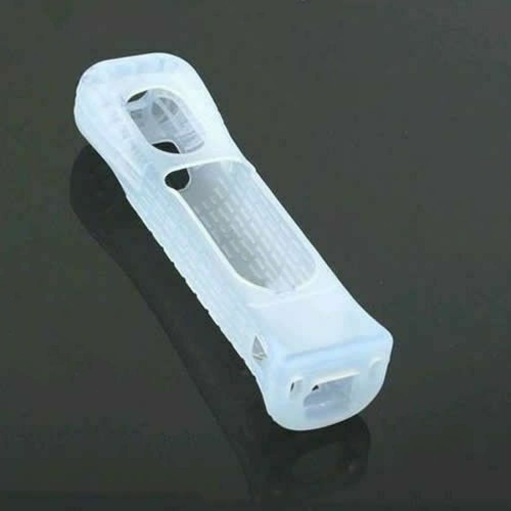 White Silicone Case Cover For Nintendo Wii Remote Controller With Motion Plus C