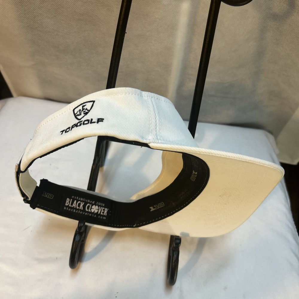 Black Clover x Topgolf White Golf Visor – Never Worn