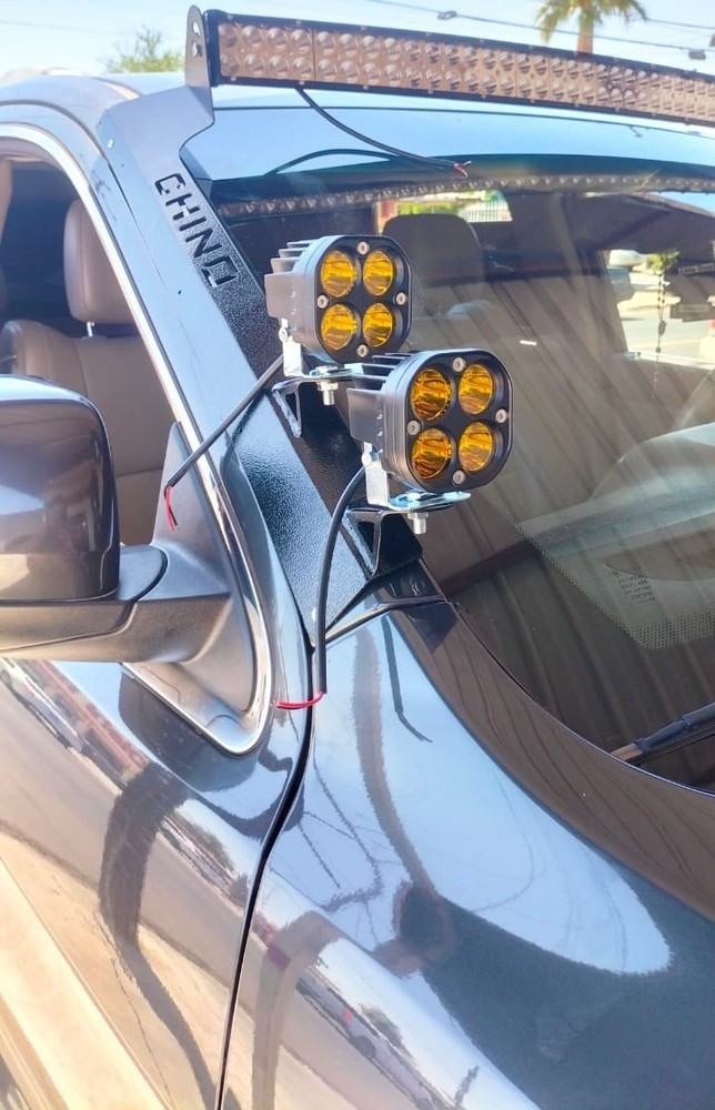 Windshield Pillar Mount Brackets LED Light Bar FITS Jeep Grand Cherokee WK2