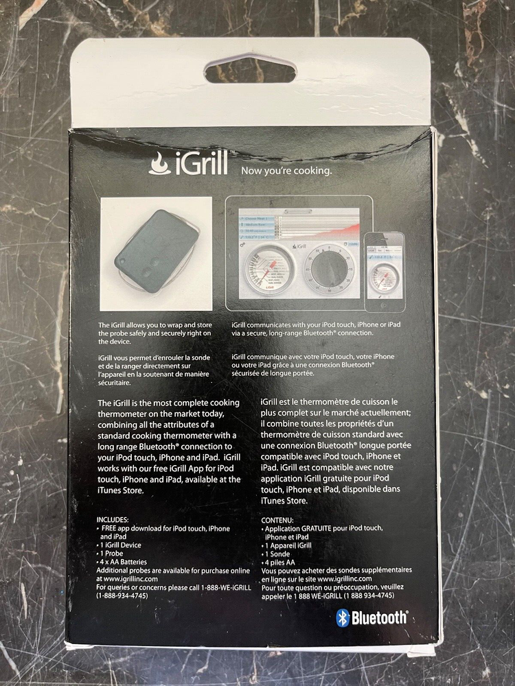 IGRILL Cooking Thermometer Bluetooth Connected