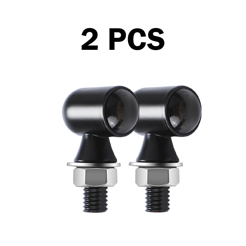 2X Amber LED Motorcycle Turn Signals Indicator Blinker Light Universal Mini Lamp