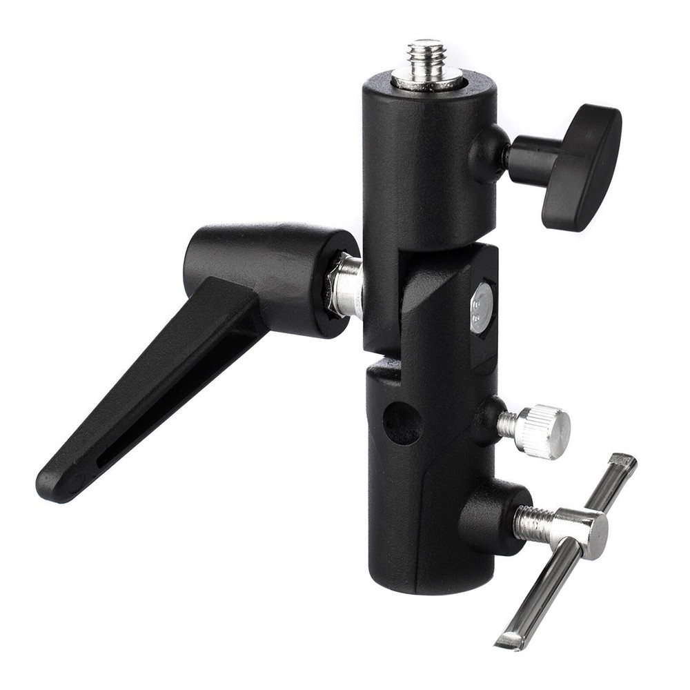 H-Type Camera Flash Bracket Umbrella Softbox Tripod Mount Light Stand Adapter