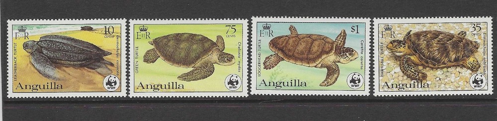 Anguilla 1983 turtles MNH (s312)