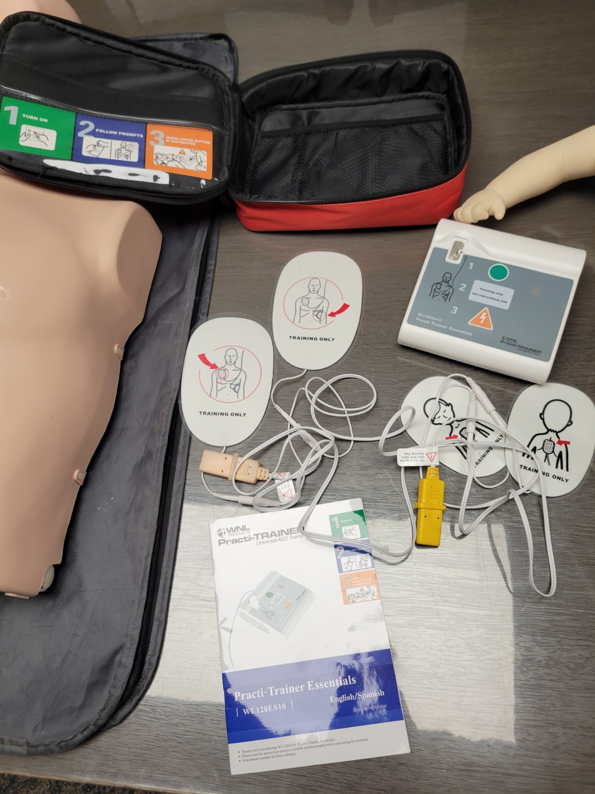 Huge Lot Of Prestan Adult Baby Anne CPR Manikin Kit Trainer Bundle With Extras