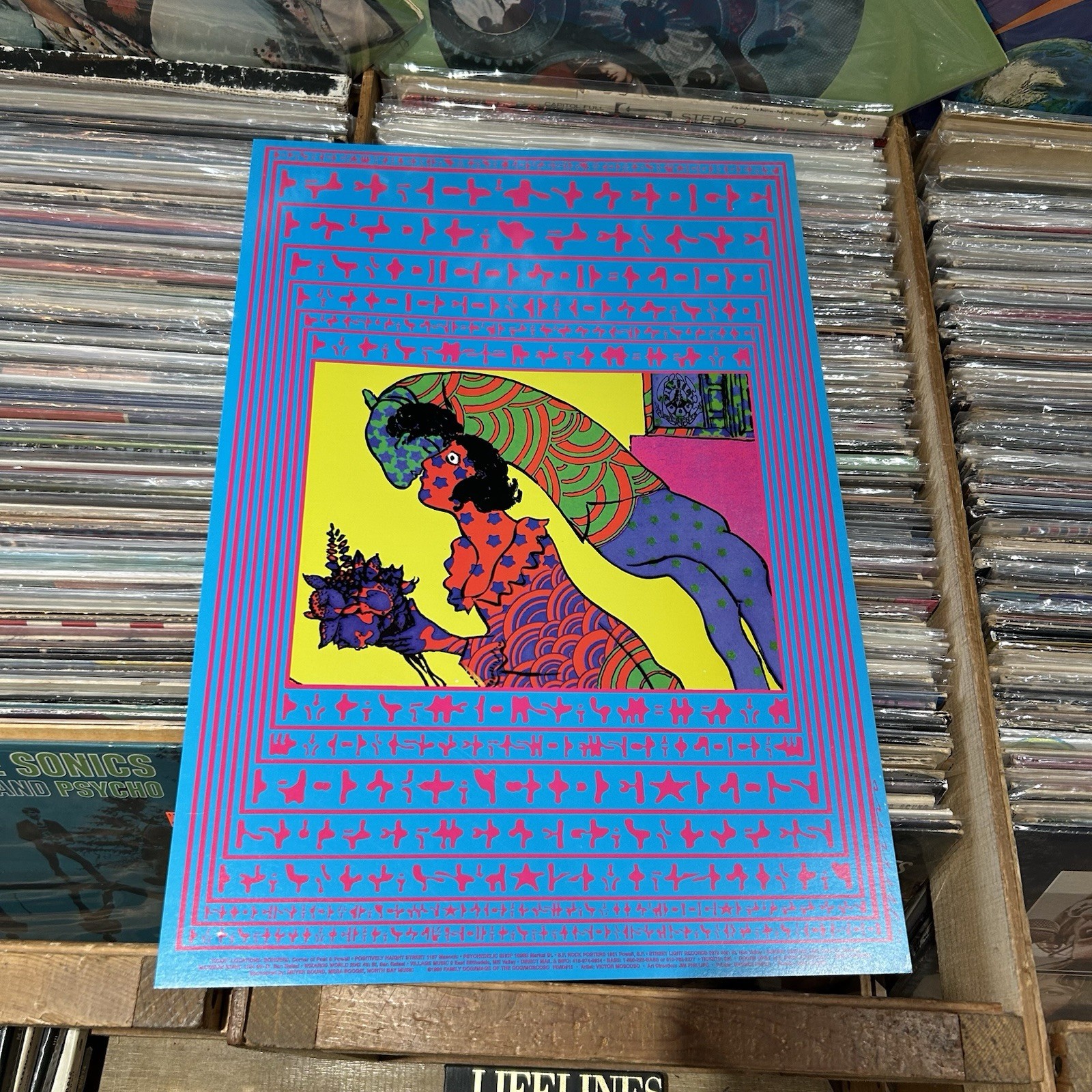 PERCY SLEDGE COLD BLOOD 1996 FAMILY DOG POSTER 13x19” Moscoso RW-B1 VP