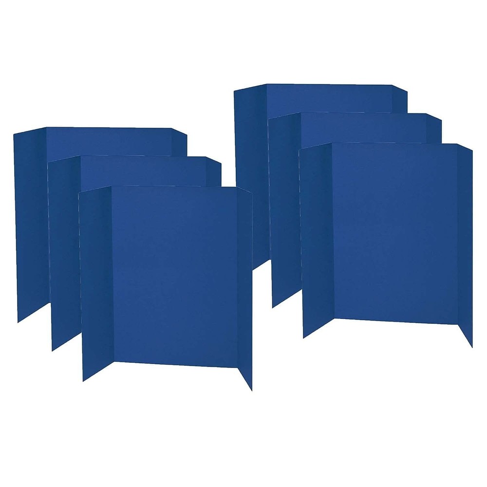Pacon® Presentation Board, Blue, Single Wall, 48" x 36", 6 Pack