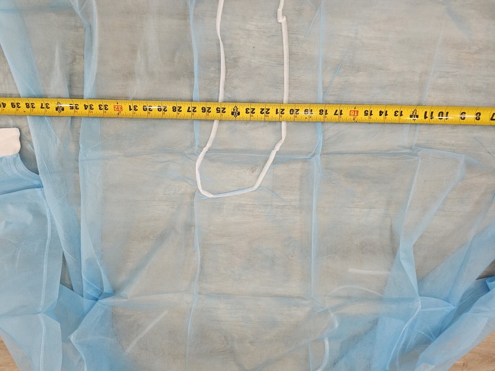 Nonwoven Pp Isolation Gown Disposable, 100 PACK