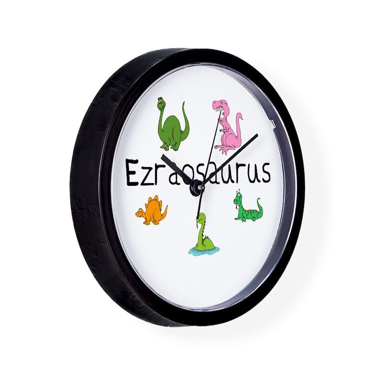 CafePress Ezraosaurus Unique Decorative 10" Wall Clock (124002425)