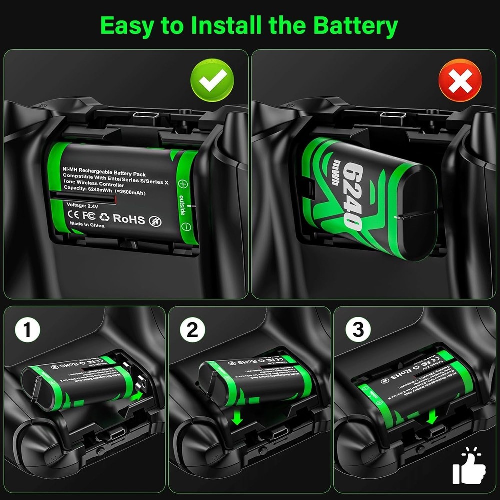 Xbox Rechargeable Battery Pack - Smart Charge Protection