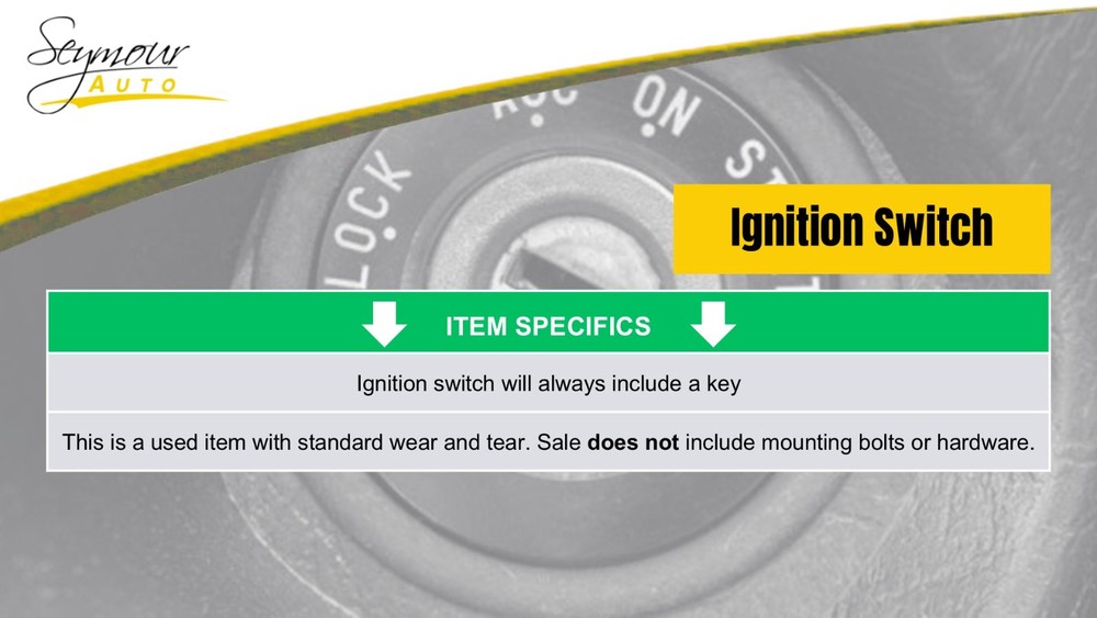 Ignition Switch Fits 2011-2013 FORESTER Factory OEM