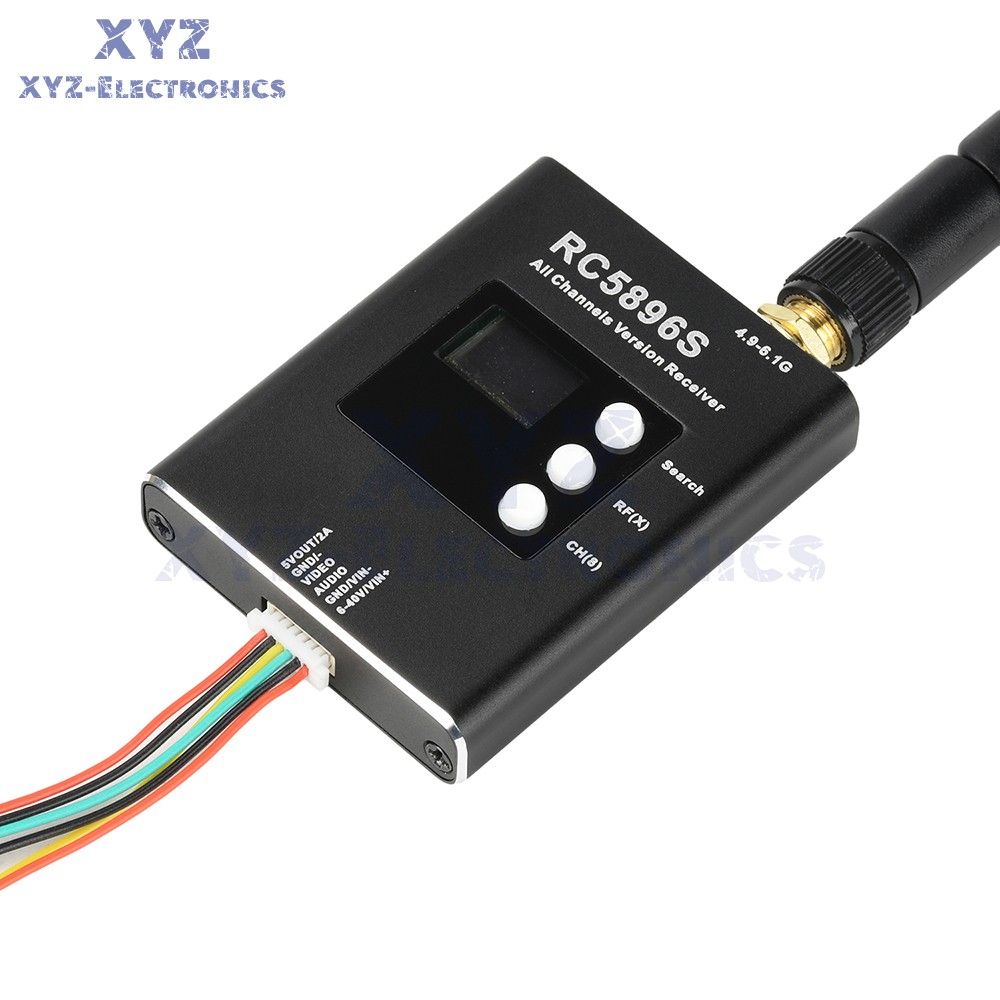 DC6-40V RC5896S Receiver 5.8GHz Video Receiver Compatible 5.8G Image Transmitter