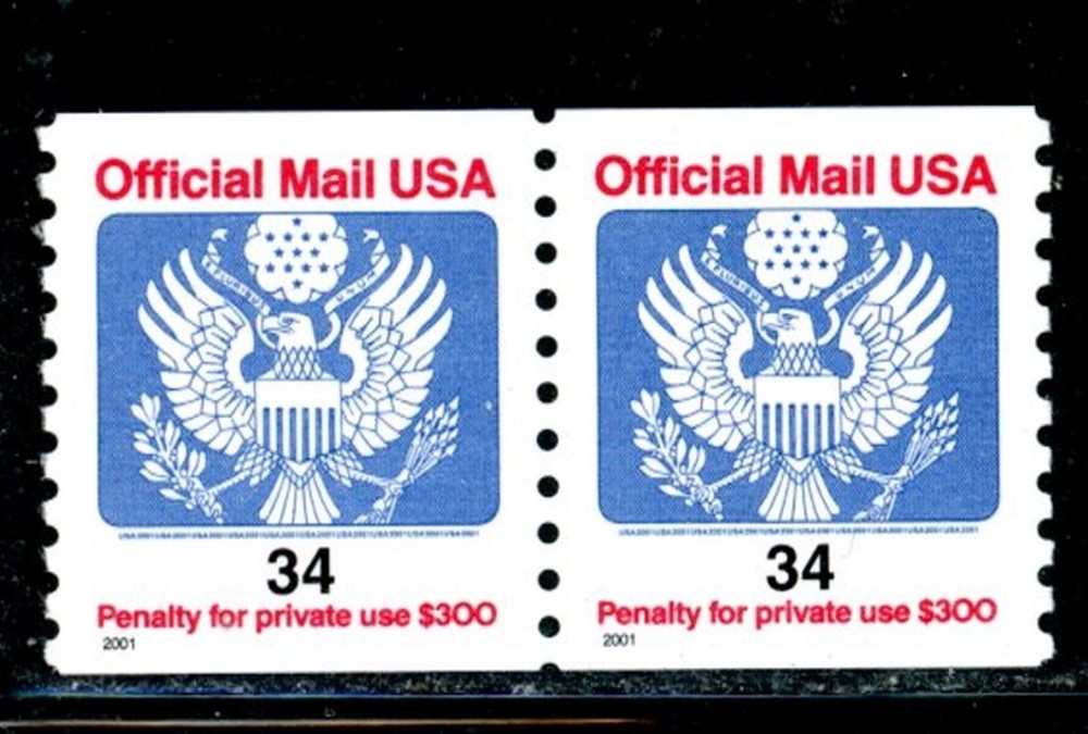 US Scott # O158 - MNH - Nice Centering - Pair        (2-C259)