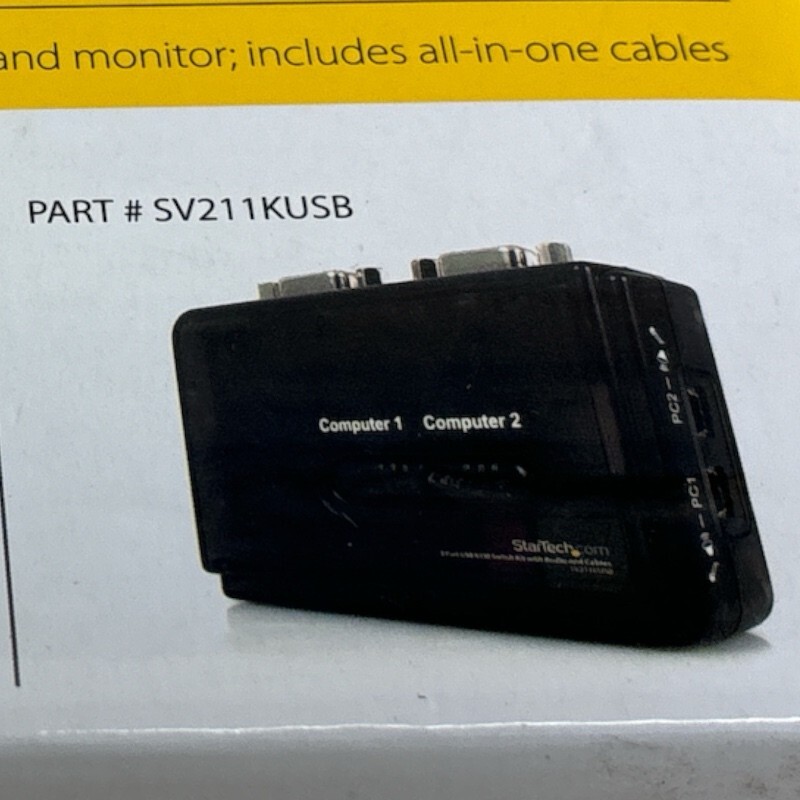 StarTech SV211KUSB 2 Port USB KVM Switch Kit - NEW