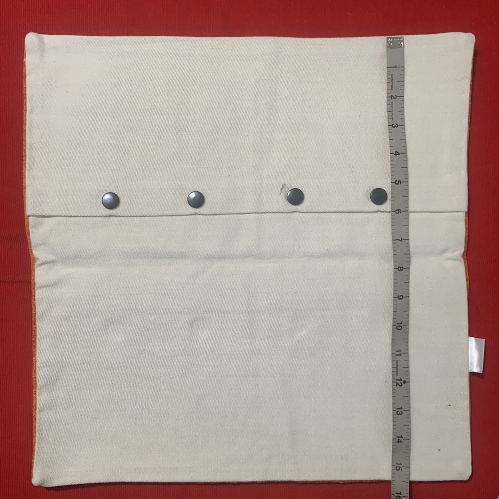 Retro 68 Orange Woven Decorative Accent Small Pillowcase