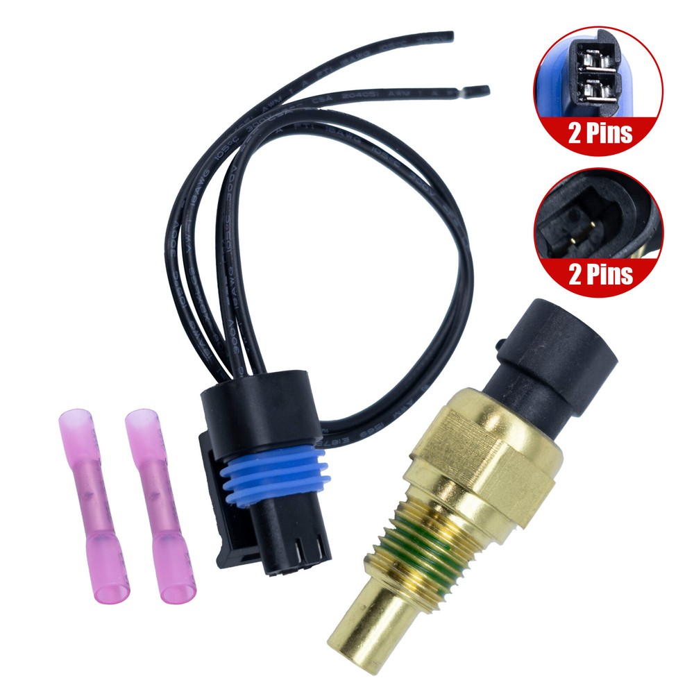 TX89 Coolant Temperature Sensor & Connector For GM Various Vehicles Engine Temp