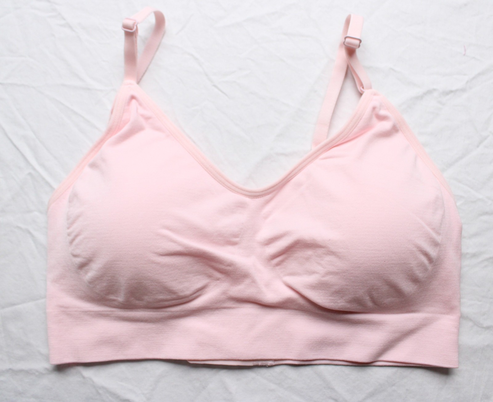 Bra Bar Women's Soft Everyday Back Closure Bra CA4 Ballet Slipper Medium NWT