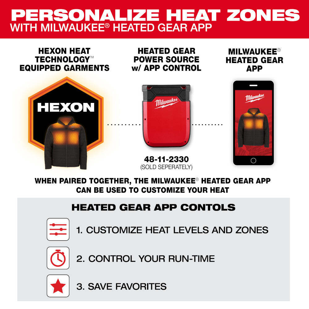 Milwaukee M100B-20M M12 12V Durable Li-Ion Heated TOUGHSHELL Jacket - Bare Tool