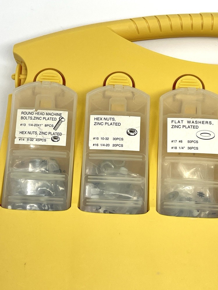 Vintage Pro-Pack Assorted Screws Caddy Carrying Case with Handle