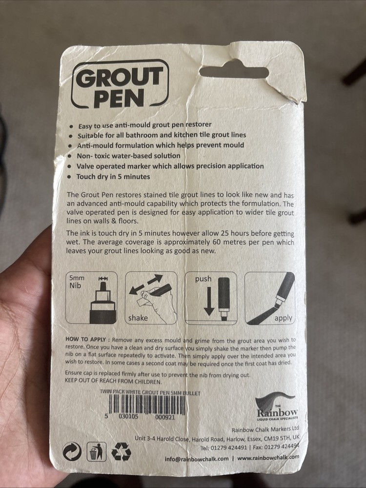 Grout pen 2 Pack